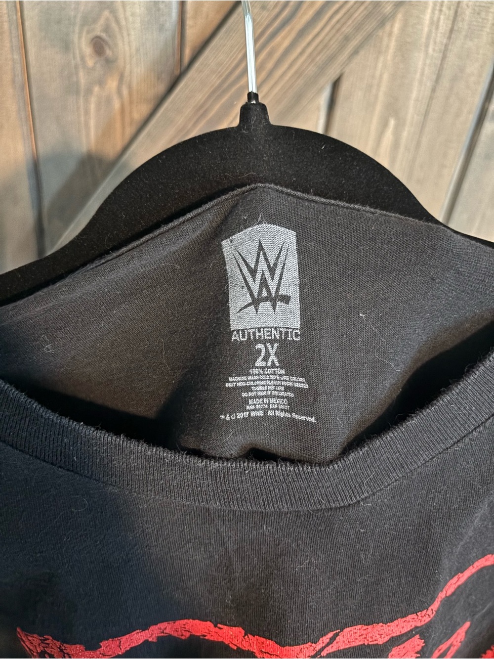 WWE NWO Black T-Shirts with Red and White Logos - Set of 2 - Picture 7 of 7